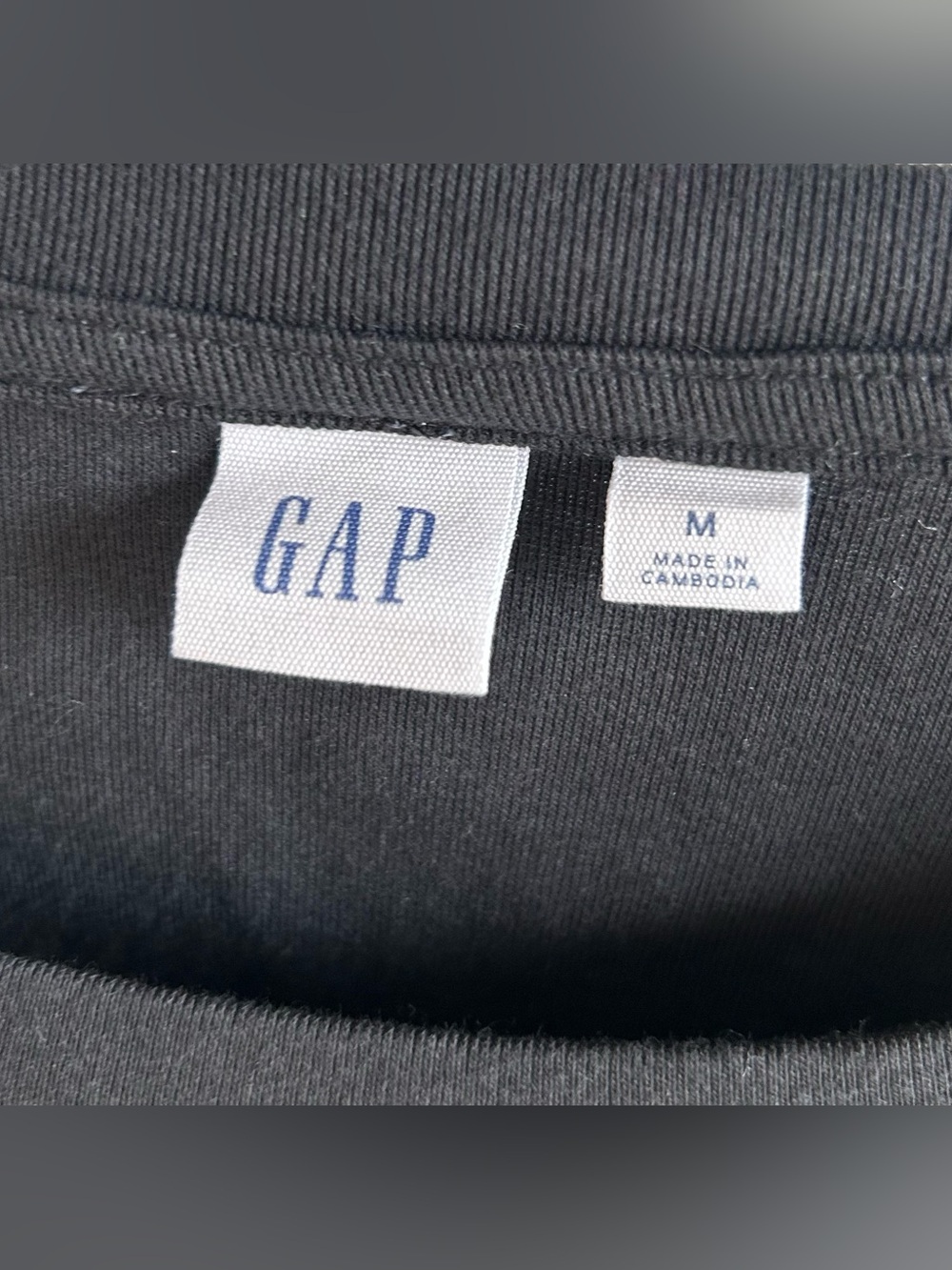 GAP Black Short-Sleeve Midi Dress with Back Cutout - Picture 4 of 5